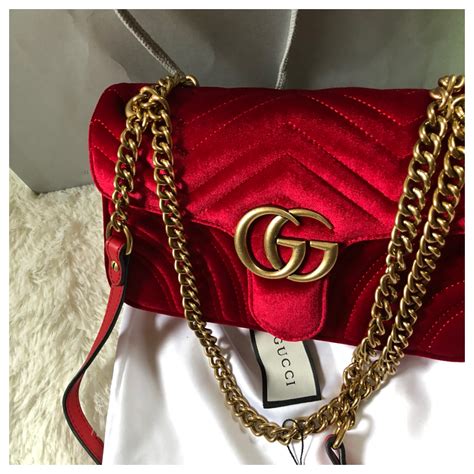 gucci rojo|Gucci rosso red velvet.